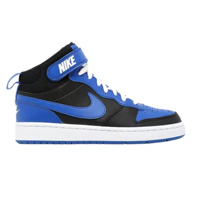 Pre-owned Nike Court Borough Mid 2 Gs 'black Game Royal' | Blue | Kid's Size 4.5