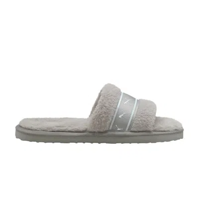 Pre-owned Puma Fluff Remix Slide Jr 'nimbus Cloud' | Grey | Kid's Size 4