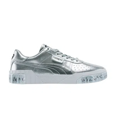 Pre-owned Puma Wmns Cali Silver Nyc 'skyline Print' | Women's Size 5.5