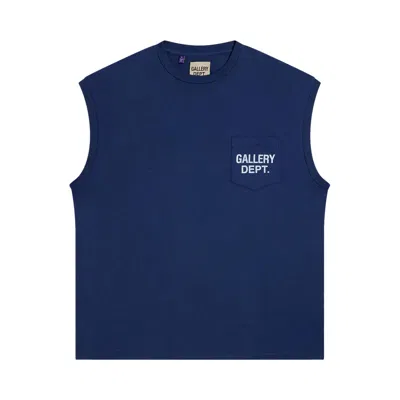 Pre-owned Gallery Dept. Augi Sleeveless Tee 'navy' | Blue | Men's Size Xl