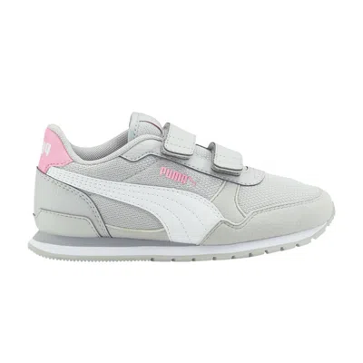 Pre-owned Puma St Runner V3 Mesh V Little Kid 'grey Violet Prism Pink' | Kid's Size 3 In Gray