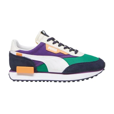 Pre-owned Puma Future Rider Play On Big Kid 'archive Green Purple Pop' | Multi-color | Kid's Size 4