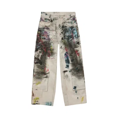 Pre-owned Acne Studios 1981 Baggy Fit Jeans 'white/multicolor' | Men's Size S