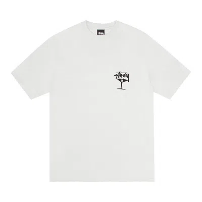 Pre-owned Stussy Martini Tee Pigment Dyed 'natural' | Cream | Men's Size M In White