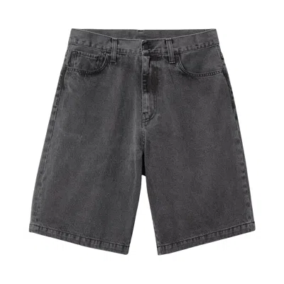 Pre-owned Carhartt Wip Landon Shorts 'black (heavy Stone Wash)' | Men's Size 36