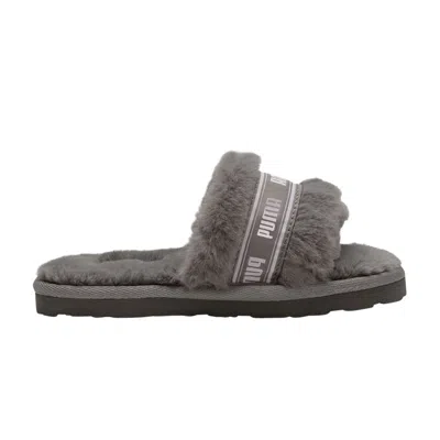 Pre-owned Puma Fluff Slide Little Kid 'charcoal Grey' | Kid's Size 11