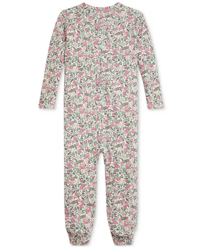 Polo Ralph Lauren Baby Girls Floral Coveralls In Brown