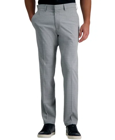 Kenneth Cole Reaction Men's Slim-fit Stretch Check Dress Pants In Gray