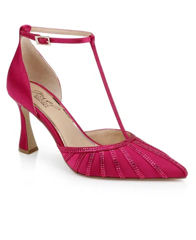 Jewel Badgley Mischka Women's Faithlyn Evening T-strap Pumps