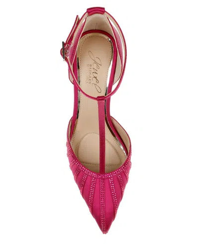 Jewel Badgley Mischka Women's Faithlyn Evening T-strap Pumps