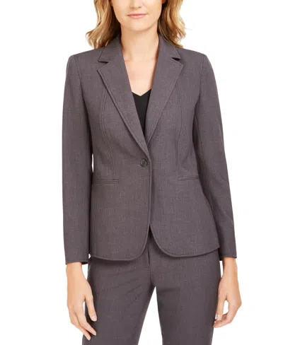 Anne Klein Single-button Notched-lapel Blazer