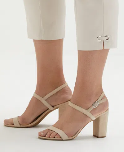 Rafaella Plus Size Satin Mid Rise Twill Capri Pants With Slant Pocket