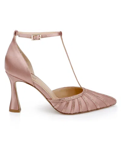 Jewel Badgley Mischka Women's Faithlyn Evening T-strap Pumps