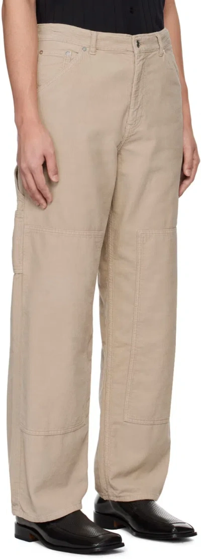 Filippa K Taupe Relaxed-fit Trousers