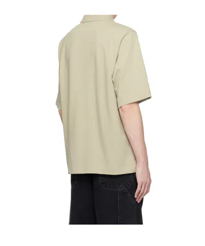 Filippa K Taupe Boxy Polo In Neutral