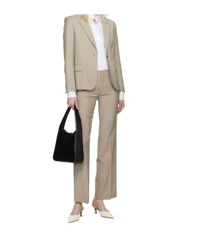 Filippa K Taupe Bootcut Trousers In Neutral