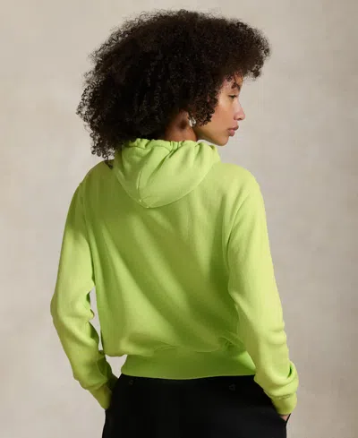 Polo Ralph Lauren Women's Big Pony Lightweight Fleece Zip Hoodie Sweatshirt