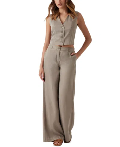 Guess Women's Celestine Fluid Mid Rise Wide Leg Pants