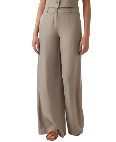 Guess Women's Celestine Fluid Mid Rise Wide Leg Pants