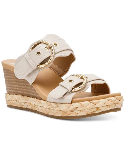 Dv Dolce Vita Women's Elio Double Buckle Wedge Sandals