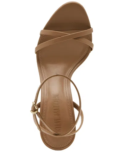 Steve Madden Ankle Strap Stiletto Sandal In Neutral