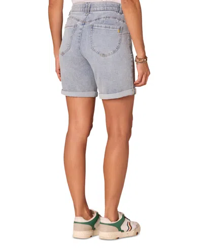 Democracy Petite "ab"solution Cuffed Denim Shorts