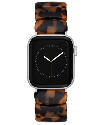 Anne Klein Women's Brown Marbled Acetate Expansion Bracelet Designed For Apple Watch 42mm (series 1-3 Only) & 4
