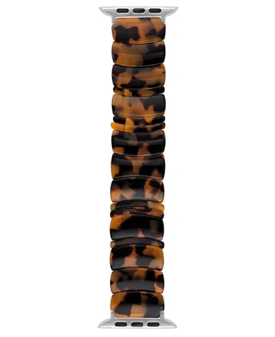 Anne Klein Women's Brown Marbled Acetate Expansion Bracelet Designed For Apple Watch 42mm (series 1-3 Only) & 4