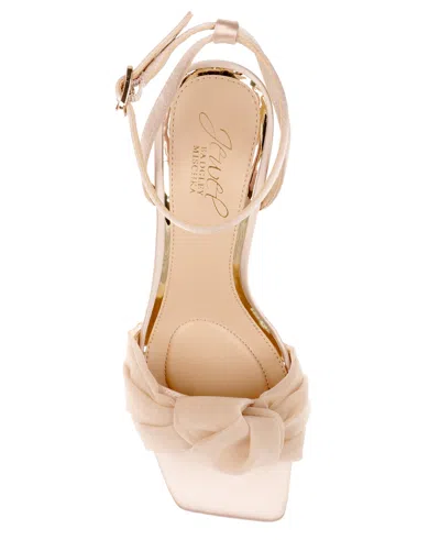 Jewel Badgley Mischka Women's Fayola Dress Knot Sandals In Neutral