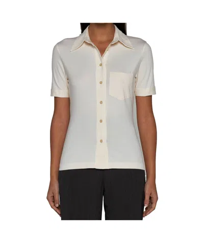 Filippa K Monogram-embroidered Cotton Shirt