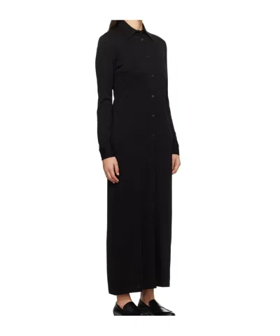 Filippa K Black Slim Maxi Dress In Black
