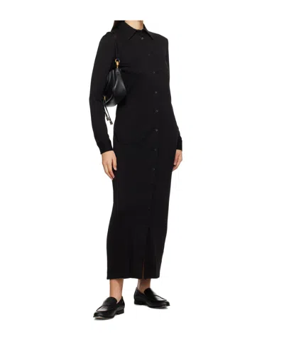 Filippa K Black Slim Maxi Dress In Black