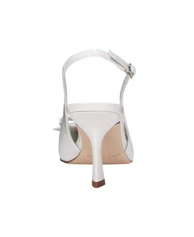 Marc Fisher Women's Rayma Bow Slingback Pumps In White