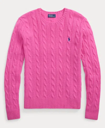 Polo Ralph Lauren Cable Knit Sweater With Round Neckline And Long Sleeves