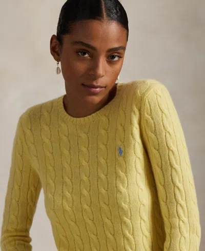 Polo Ralph Lauren Women's Cable Wool-cashmere Crewneck Sweater