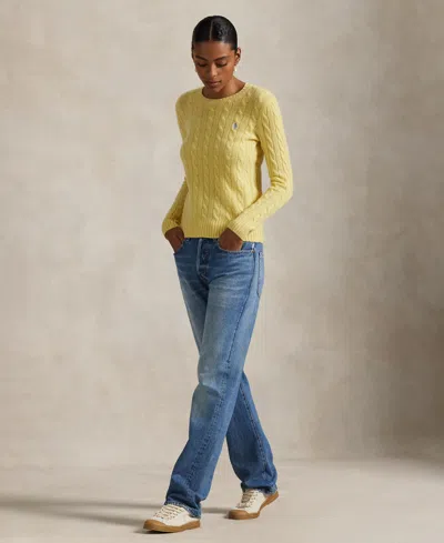 Polo Ralph Lauren Women's Cable Wool-cashmere Crewneck Sweater