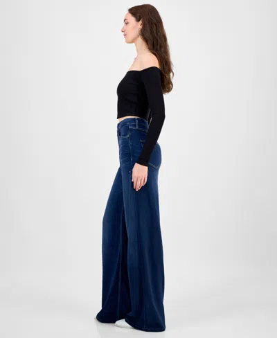 Guess Women's Bellflower Wide-leg Jeans In Blue
