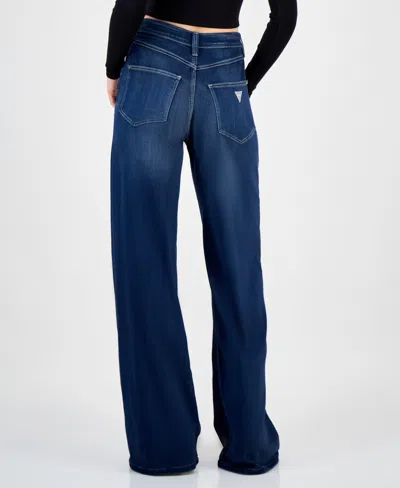 Guess Women's Bellflower Wide-leg Jeans In Blue