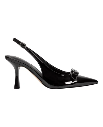 Marc Fisher Women's Rayma Bow Slingback Pumps In Black