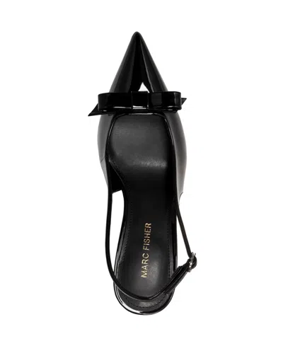 Marc Fisher Women's Rayma Bow Slingback Pumps In Black