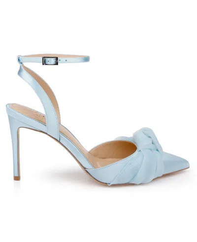 Jewel Badgley Mischka Federica Ankle Strap Pointed Toe Pump