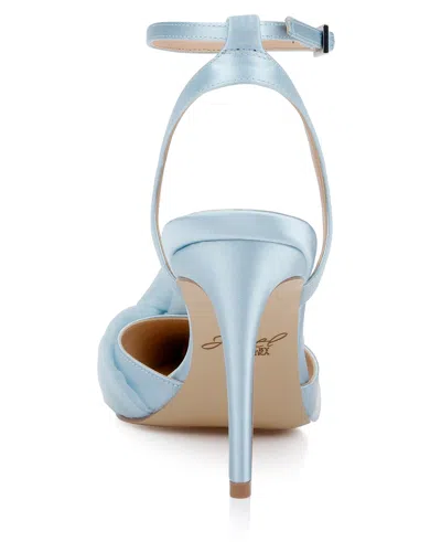 Jewel Badgley Mischka Federica Ankle Strap Pointed Toe Pump