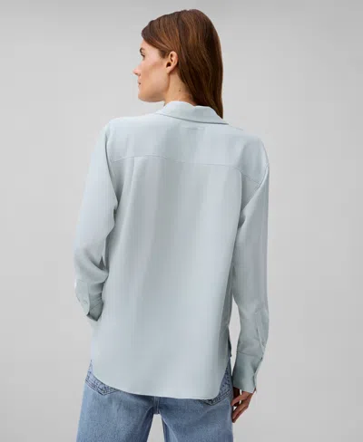 Calvin Klein Women's Long Sleeve Button Down Shirt