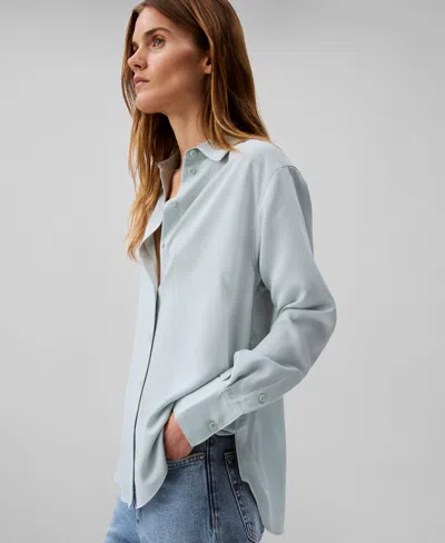 Calvin Klein Women's Long Sleeve Button Down Shirt