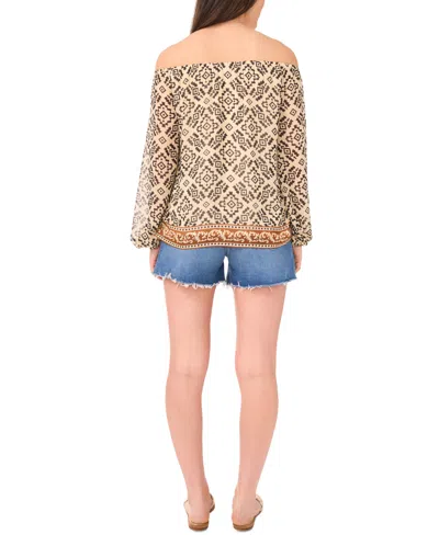 Vince Camuto Geo Print Off The Shoulder Top