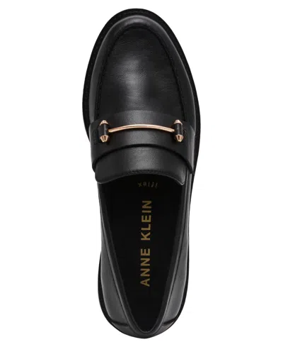 Anne Klein Women's Emme Lug Sole Loafers In Black
