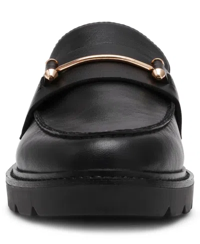 Anne Klein Women's Emme Lug Sole Loafers In Black