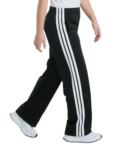 Adidas Originals Adidas Kids' 3-stripes Wide Leg Sweatpants In Black