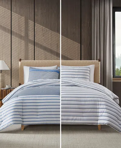 Eddie Bauer Cooper Stripe Cotton Reversible 2-pc. Comforter Set, Twin