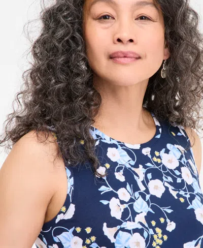 Style & Co Women's Printed Sleeveless Flip-flop Dress, Exclusively At Macy's